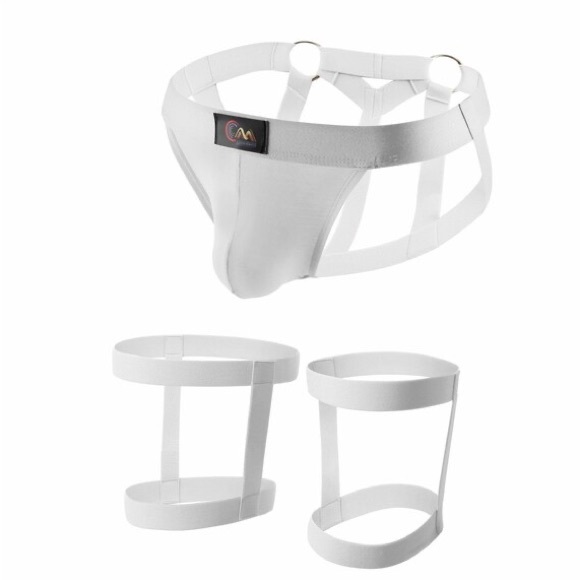 Sexy Strap Underwear Briefs Men's Sexy Comf Bikini Thigh Suspender. - Picture 3 of 3